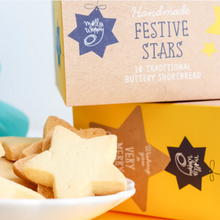 Festive Traditional Shortbread Stars - Tree Gifts NZ