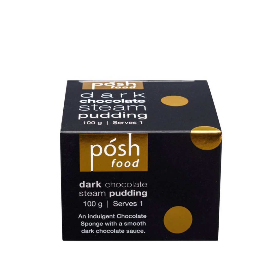 Posh Foods Dark Chocolate Steamed Pudding - Tree Gifts NZ